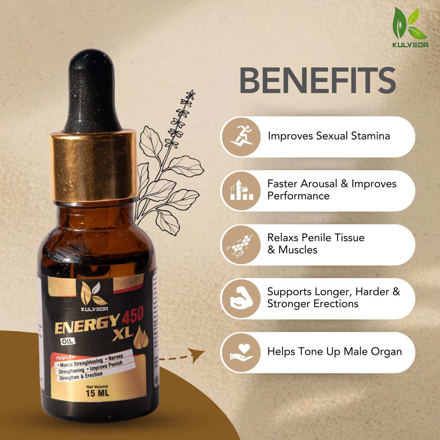 Kulveda Energy 450 XL Oil For Men