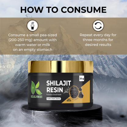 Kulveda Combo Pack of Two - (20g+20g) Pure Himalayan Shilajit Resin