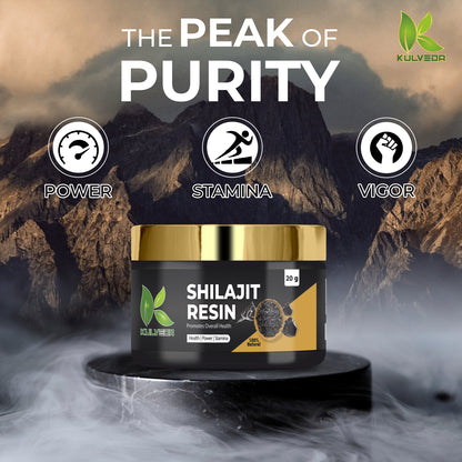 Kulveda Combo Pack of Two - (20g+20g) Pure Himalayan Shilajit Resin