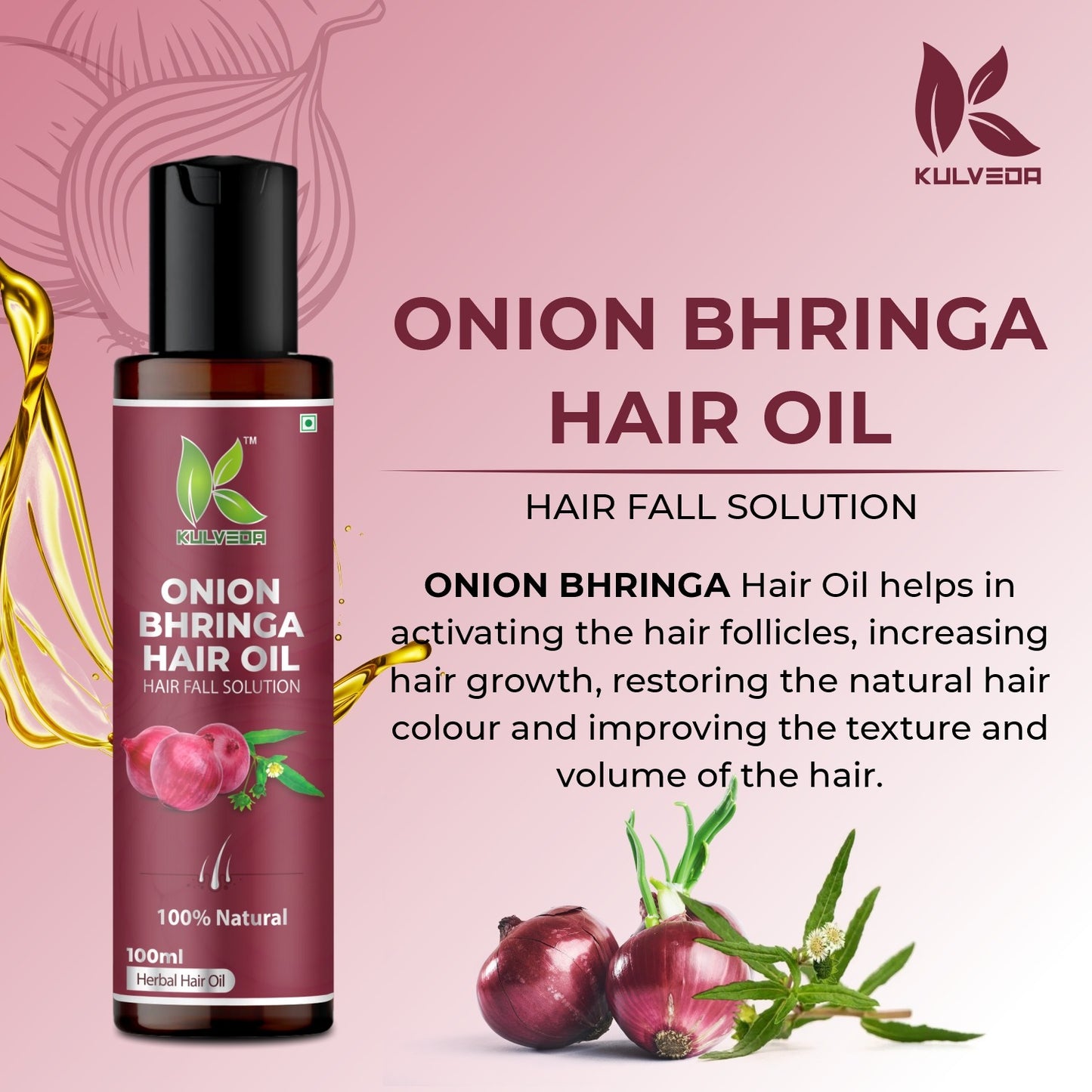 Onion Bhringa Hair Oil